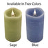Solaré Distressed 3D Virtual Flame 3x5 Melted Wax Candle