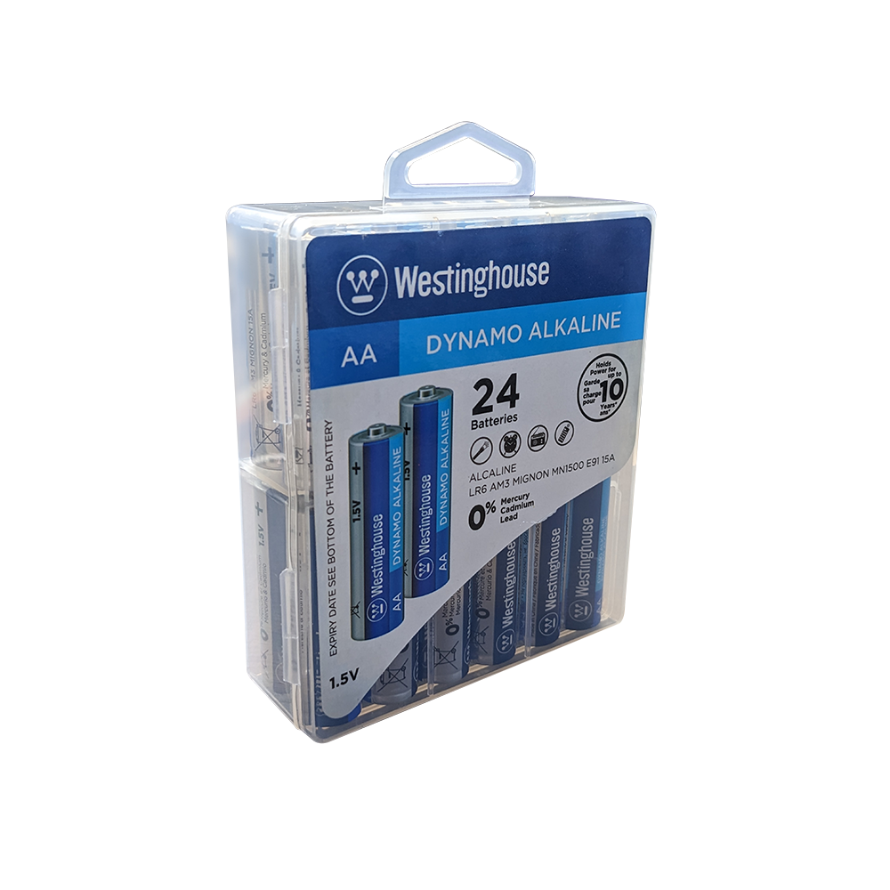 Westinghouse Dynamo Alkaline 24 AA/AAA Combo Hard Pack