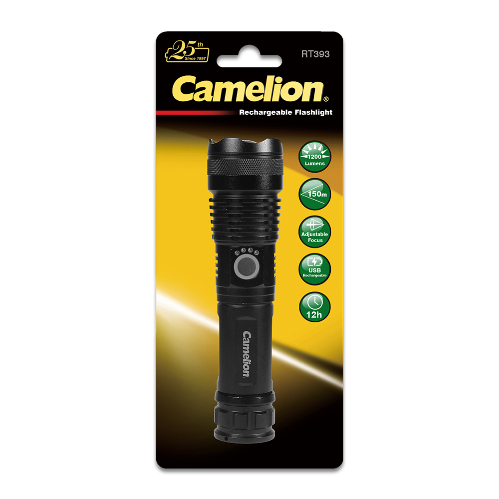 camelion 3-in-1 led rechargeable flashlight kit Camelion Aluminum Rechargeable Flashlight RT393 – Batteries and Things